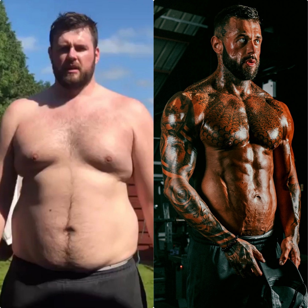 Brad Holliday before and after, unedited